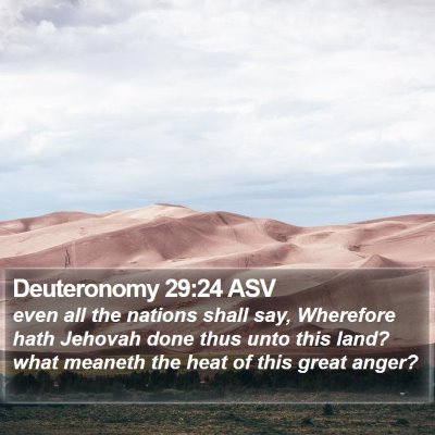 Deuteronomy 29:24 ASV Bible Verse Image