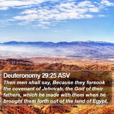 Deuteronomy 29:25 ASV Bible Verse Image