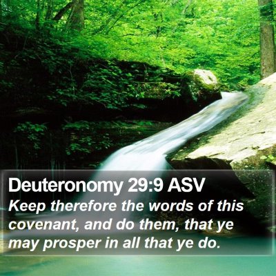 Deuteronomy 29:9 ASV Bible Verse Image