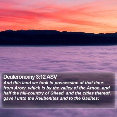 Deuteronomy 3:12 ASV Bible Verse Image
