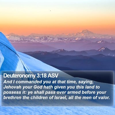 Deuteronomy 3:18 ASV Bible Verse Image