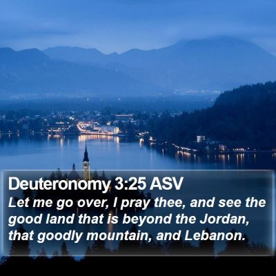 Deuteronomy 3:25 ASV Bible Verse Image