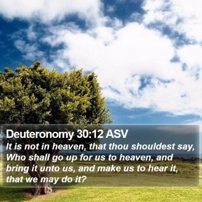 Deuteronomy 30:12 ASV Bible Verse Image