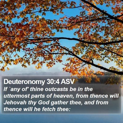 Deuteronomy 30:4 ASV Bible Verse Image