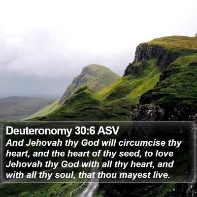 Deuteronomy 30:6 ASV Bible Verse Image