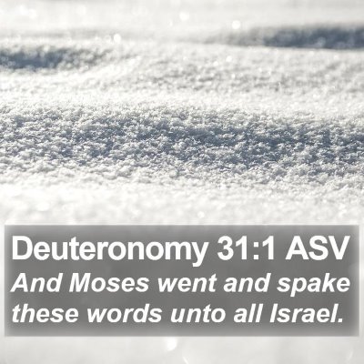 Deuteronomy 31:1 ASV Bible Verse Image