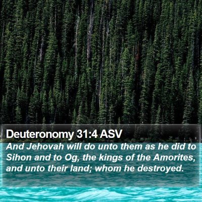 Deuteronomy 31:4 ASV Bible Verse Image