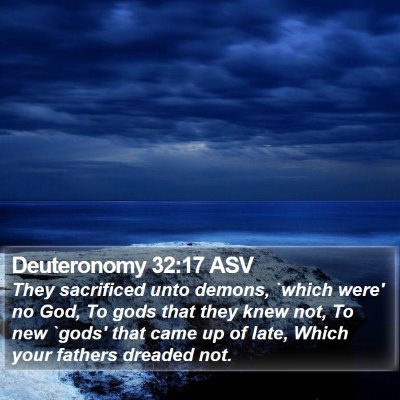 Deuteronomy 32:17 ASV Bible Verse Image
