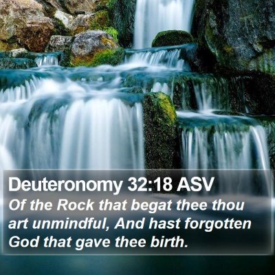 Deuteronomy 32:18 ASV Bible Verse Image