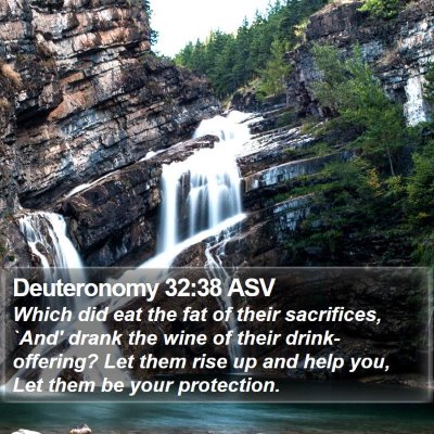 Deuteronomy 32:38 ASV Bible Verse Image