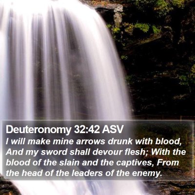 Deuteronomy 32:42 ASV Bible Verse Image