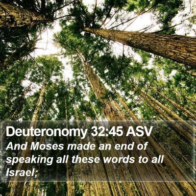 Deuteronomy 32:45 ASV Bible Verse Image