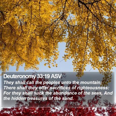 Deuteronomy 33:19 ASV Bible Verse Image