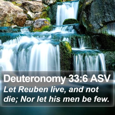 Deuteronomy 33:6 ASV Bible Verse Image