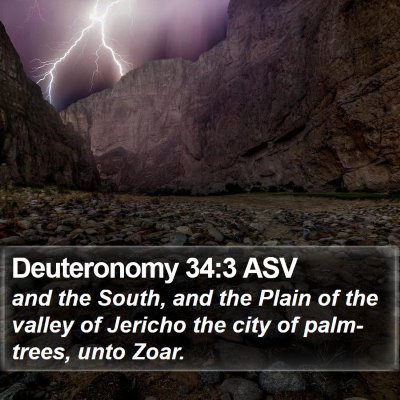 Deuteronomy 34:3 ASV Bible Verse Image