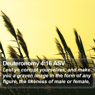 Deuteronomy 4:16 ASV Bible Verse Image