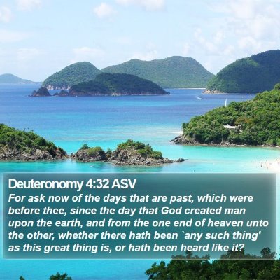 Deuteronomy 4:32 ASV Bible Verse Image