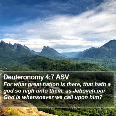 Deuteronomy 4:7 ASV Bible Verse Image