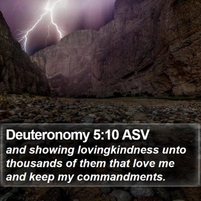 Deuteronomy 5:10 ASV Bible Verse Image