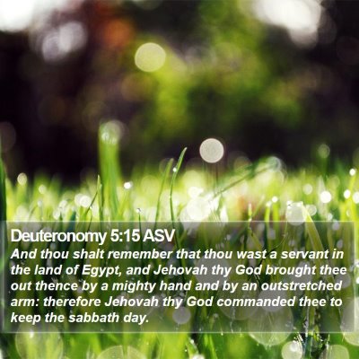 Deuteronomy 5:15 ASV Bible Verse Image