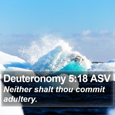 Deuteronomy 5:18 ASV Bible Verse Image