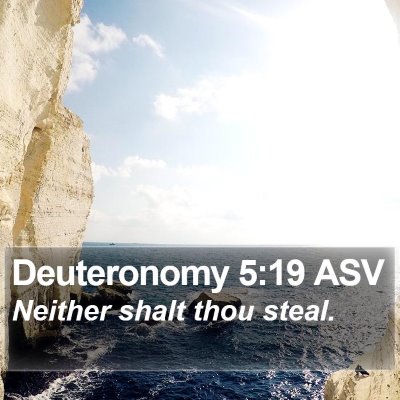 Deuteronomy 5:19 ASV Bible Verse Image