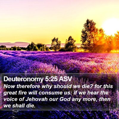 Deuteronomy 5:25 ASV Bible Verse Image