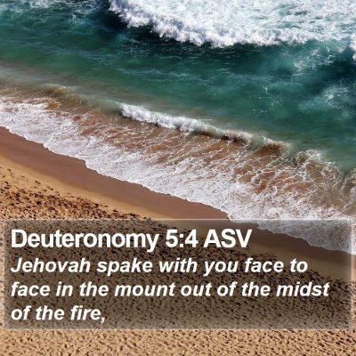 Deuteronomy 5:4 ASV Bible Verse Image