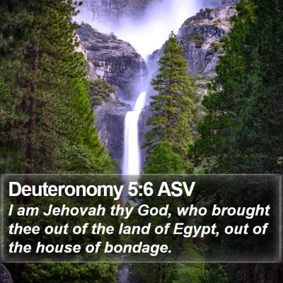 Deuteronomy 5:6 ASV Bible Verse Image