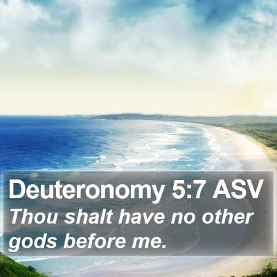 Deuteronomy 5:7 ASV Bible Verse Image