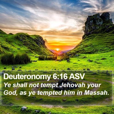 Deuteronomy 6:16 ASV Bible Verse Image