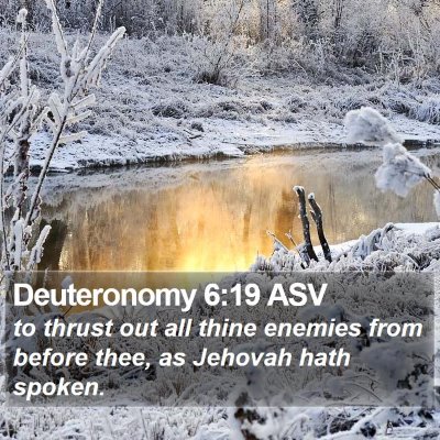 Deuteronomy 6:19 ASV Bible Verse Image
