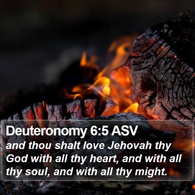 Deuteronomy 6:5 ASV Bible Verse Image