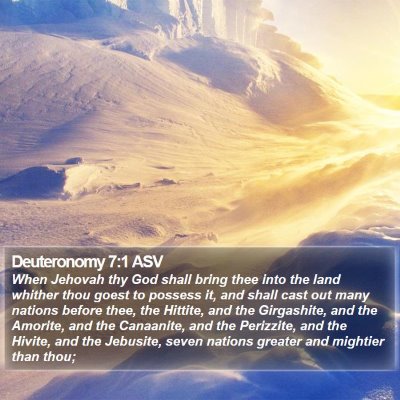 Deuteronomy 7:1 ASV Bible Verse Image