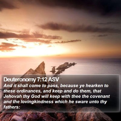 Deuteronomy 7:12 ASV Bible Verse Image