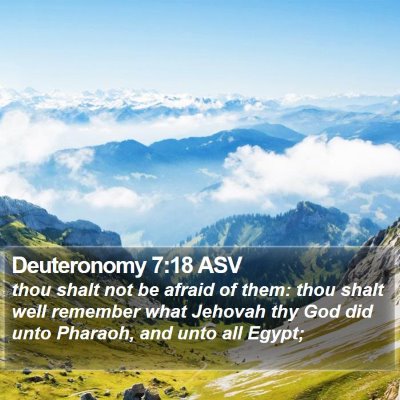 Deuteronomy 7:18 ASV Bible Verse Image