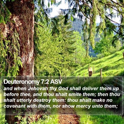 Deuteronomy 7:2 ASV Bible Verse Image