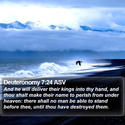 Deuteronomy 7:24 ASV Bible Verse Image
