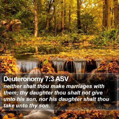 Deuteronomy 7:3 ASV Bible Verse Image