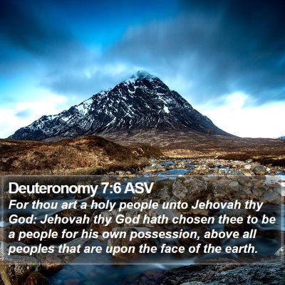 Deuteronomy 7:6 ASV Bible Verse Image