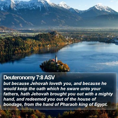 Deuteronomy 7:8 ASV Bible Verse Image