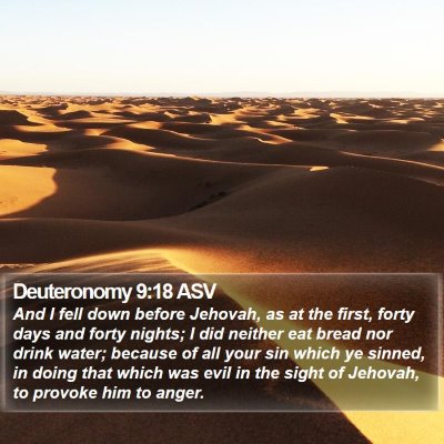 Deuteronomy 9:18 ASV Bible Verse Image