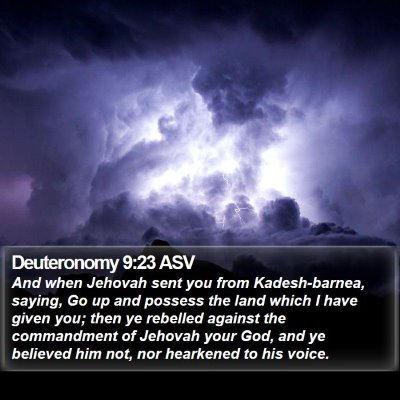 Deuteronomy 9:23 ASV Bible Verse Image