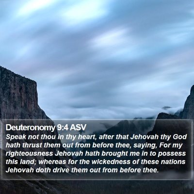 Deuteronomy 9:4 ASV Bible Verse Image