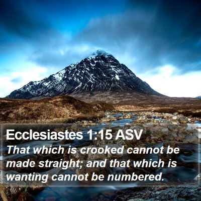 Ecclesiastes 1:15 ASV Bible Verse Image