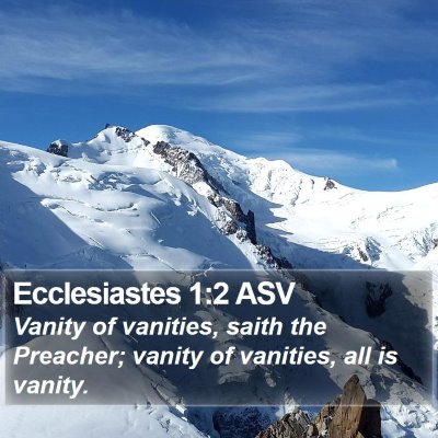 Ecclesiastes 1:2 ASV Bible Verse Image
