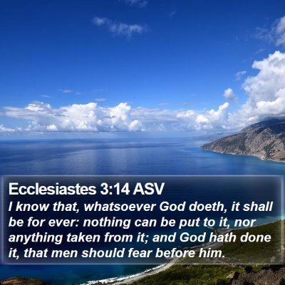 Ecclesiastes 3:14 ASV Bible Verse Image