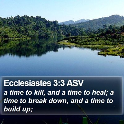 Ecclesiastes 3:3 ASV Bible Verse Image