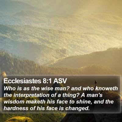 Ecclesiastes 8:1 ASV Bible Verse Image
