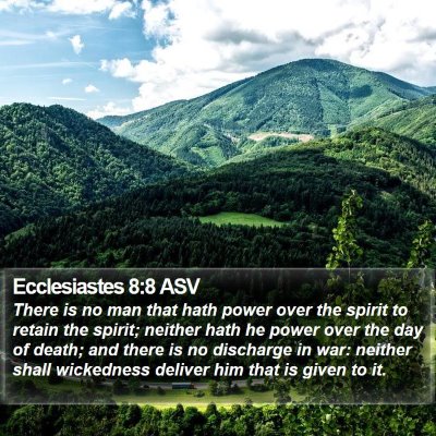 Ecclesiastes 8:8 ASV Bible Verse Image
